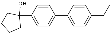 1-(4'-ethyl-[1,1'-biphenyl]-4-yl)cyclopentanol Structure