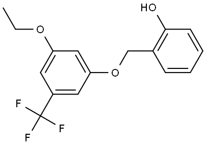 2-((3-ethoxy-5-(trifluoromethyl)phenoxy)methyl)phenol Structure