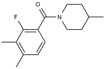 (2-fluoro-3,4-dimethylphenyl)(4-methylpiperidin-1-yl)methanone Struktur