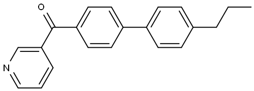 (4'-propyl-[1,1'-biphenyl]-4-yl)(pyridin-3-yl)methanone Structure