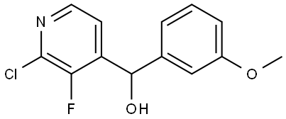 (2-chloro-3-fluoropyridin-4-yl)(3-methoxyphenyl)methanol,3002505-29-2,结构式