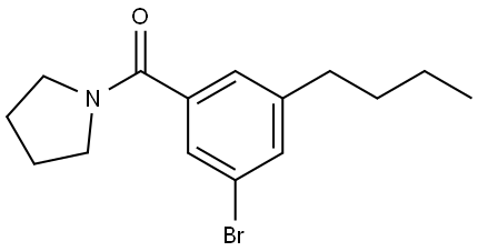 (3-bromo-5-butylphenyl)(pyrrolidin-1-yl)methanone,3002505-41-8,结构式