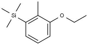 (3-ethoxy-2-methylphenyl)trimethylsilane 结构式