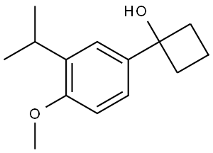 1-(3-isopropyl-4-methoxyphenyl)cyclobutanol Structure