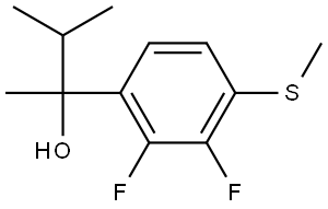 2-(2,3-difluoro-4-(methylthio)phenyl)-3-methylbutan-2-ol|