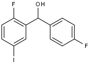 (2-fluoro-5-iodophenyl)(4-fluorophenyl)methanol Struktur