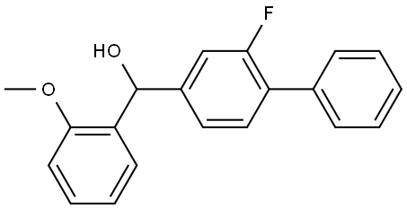 (2-fluoro-[1,1'-biphenyl]-4-yl)(2-methoxyphenyl)methanol 结构式