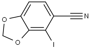 4-iodobenzo[d][1,3]dioxole-5-carbonitrile Structure