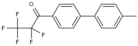 2,2,3,3,3-pentafluoro-1-(4'-methyl-[1,1'-biphenyl]-4-yl)propan-1-one 结构式