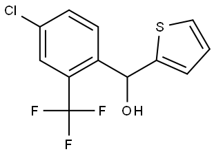 (4-chloro-2-(trifluoromethyl)phenyl)(thiophen-2-yl)methanol Structure