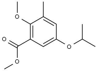 methyl 5-isopropoxy-2-methoxy-3-methylbenzoate Structure