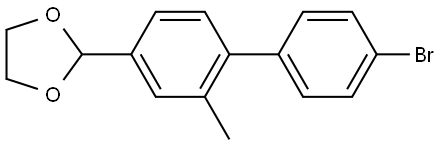 2-(4'-bromo-2-methyl-[1,1'-biphenyl]-4-yl)-1,3-dioxolane 结构式