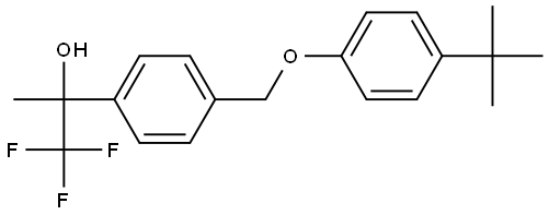 2-(4-((4-(tert-butyl)phenoxy)methyl)phenyl)-1,1,1-trifluoropropan-2-ol Structure
