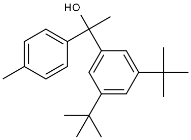 1-(3,5-di-tert-butylphenyl)-1-(p-tolyl)ethanol 结构式