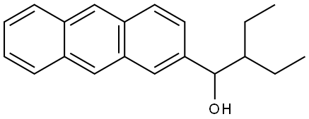 1-(anthracen-2-yl)-2-ethylbutan-1-ol Structure