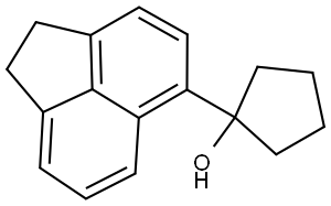 1-(1,2-dihydroacenaphthylen-5-yl)cyclopentanol Structure