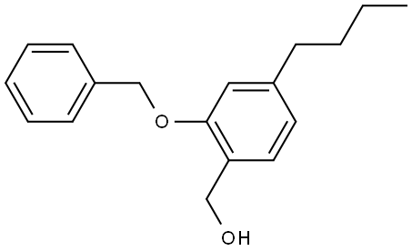 (2-(benzyloxy)-4-butylphenyl)methanol 化学構造式