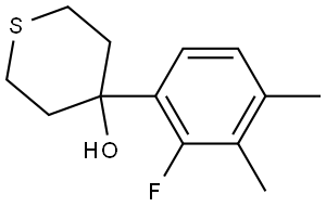 4-(2-fluoro-3,4-dimethylphenyl)tetrahydro-2H-thiopyran-4-ol Structure