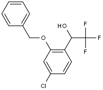 1-(2-(Benzyloxy)-4-chlorophenyl)-2,2,2-trifluoroethanol Structure