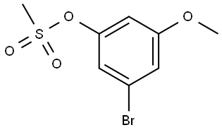 3-bromo-5-methoxyphenyl methanesulfonate Structure