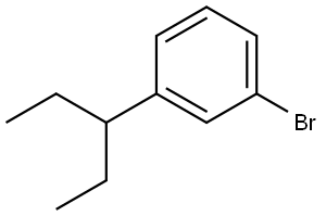 1-bromo-3-(pentan-3-yl)benzene Struktur