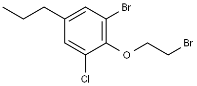 1-bromo-2-(2-bromoethoxy)-3-chloro-5-propylbenzene Structure