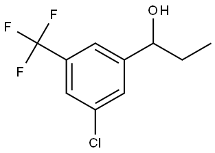 1-(3-chloro-5-(trifluoromethyl)phenyl)propan-1-ol 结构式