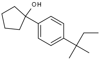 1-(4-(tert-pentyl)phenyl)cyclopentanol Structure