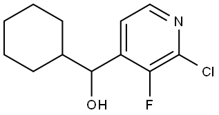 (2-chloro-3-fluoropyridin-4-yl)(cyclohexyl)methanol,3002515-87-6,结构式