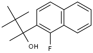 2-(1-fluoronaphthalen-2-yl)-3,3-dimethylbutan-2-ol Structure