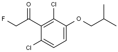 1-(2,6-dichloro-3-isobutoxyphenyl)-2-fluoroethanone Structure