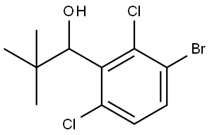 1-(3-bromo-2,6-dichlorophenyl)-2,2-dimethylpropan-1-ol Structure