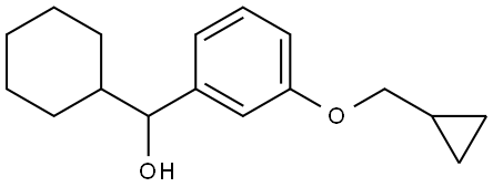 cyclohexyl(3-(cyclopropylmethoxy)phenyl)methanol Structure