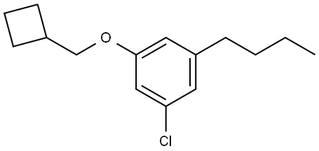 1-butyl-3-chloro-5-(cyclobutylmethoxy)benzene Structure