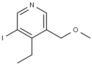 4-Ethyl-3-iodo-5-(methoxymethyl)pyridine Structure