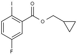 cyclopropylmethyl 5-fluoro-2-iodobenzoate Structure