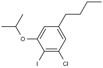 5-butyl-1-chloro-2-iodo-3-isopropoxybenzene Structure