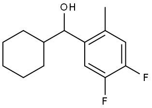 cyclohexyl(4,5-difluoro-2-methylphenyl)methanol Structure