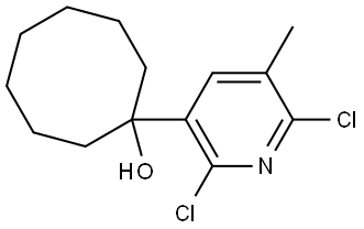 1-(2,6-dichloro-5-methylpyridin-3-yl)cyclooctanol Structure