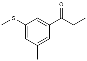 1-(3-methyl-5-(methylthio)phenyl)propan-1-one Structure