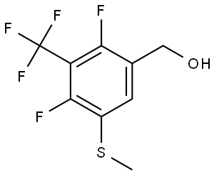 (2,4-difluoro-5-(methylthio)-3-(trifluoromethyl)phenyl)methanol Structure