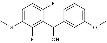 (2,6-difluoro-3-(methylthio)phenyl)(3-methoxyphenyl)methanol,3002520-99-9,结构式