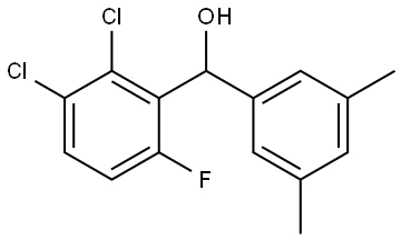 (2,3-dichloro-6-fluorophenyl)(3,5-dimethylphenyl)methanol Structure