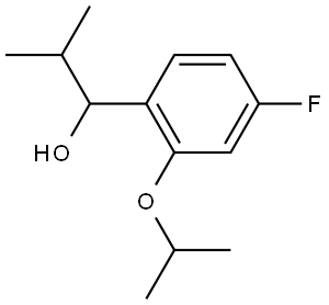 1-(4-fluoro-2-isopropoxyphenyl)-2-methylpropan-1-ol Structure