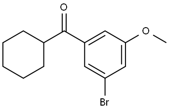 (3-bromo-5-methoxyphenyl)(cyclohexyl)methanone Structure