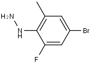 (4-bromo-2-fluoro-6-methylphenyl)hydrazine,3002522-10-0,结构式