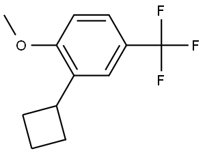 2-cyclobutyl-1-methoxy-4-(trifluoromethyl)benzene Structure