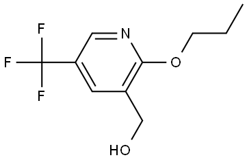 (2-propoxy-5-(trifluoromethyl)pyridin-3-yl)methanol Structure