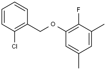 1-((2-chlorobenzyl)oxy)-2-fluoro-3,5-dimethylbenzene Structure