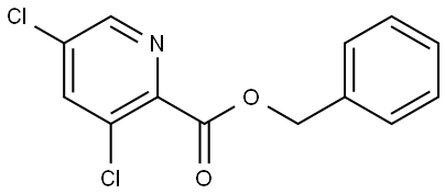 benzyl 3,5-dichloropicolinate 化学構造式